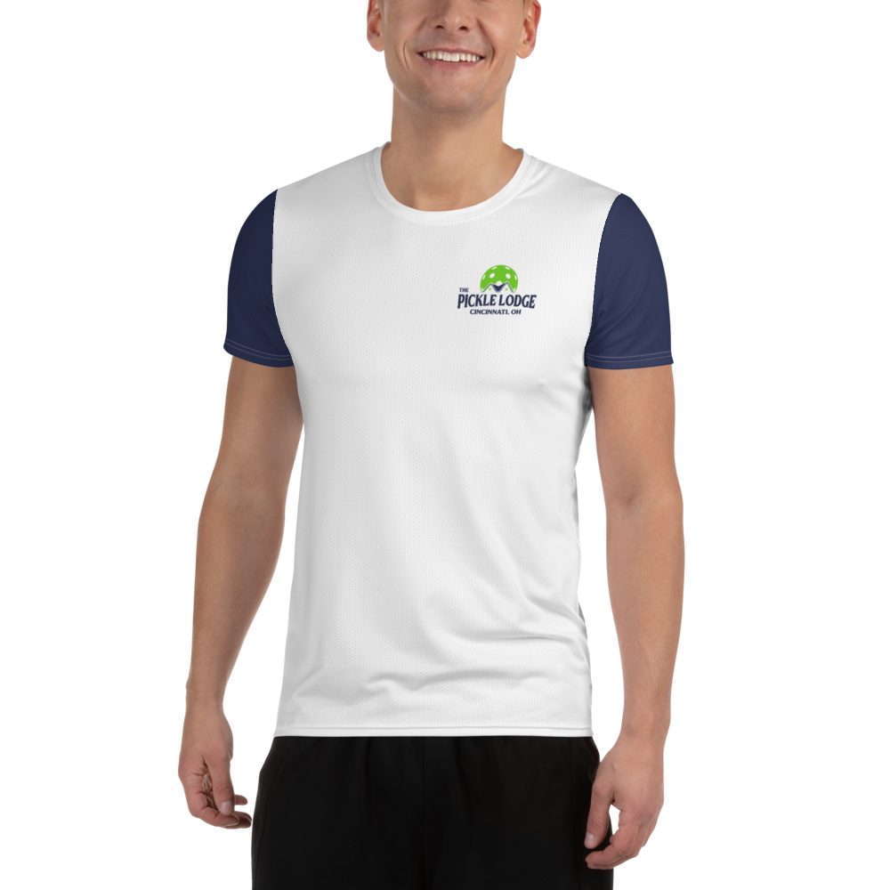 Men's Athletic T-Shirt (Power Lines)