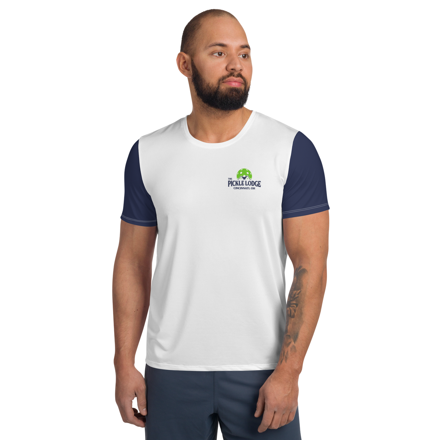 Men's Athletic T-Shirt (Power Lines)