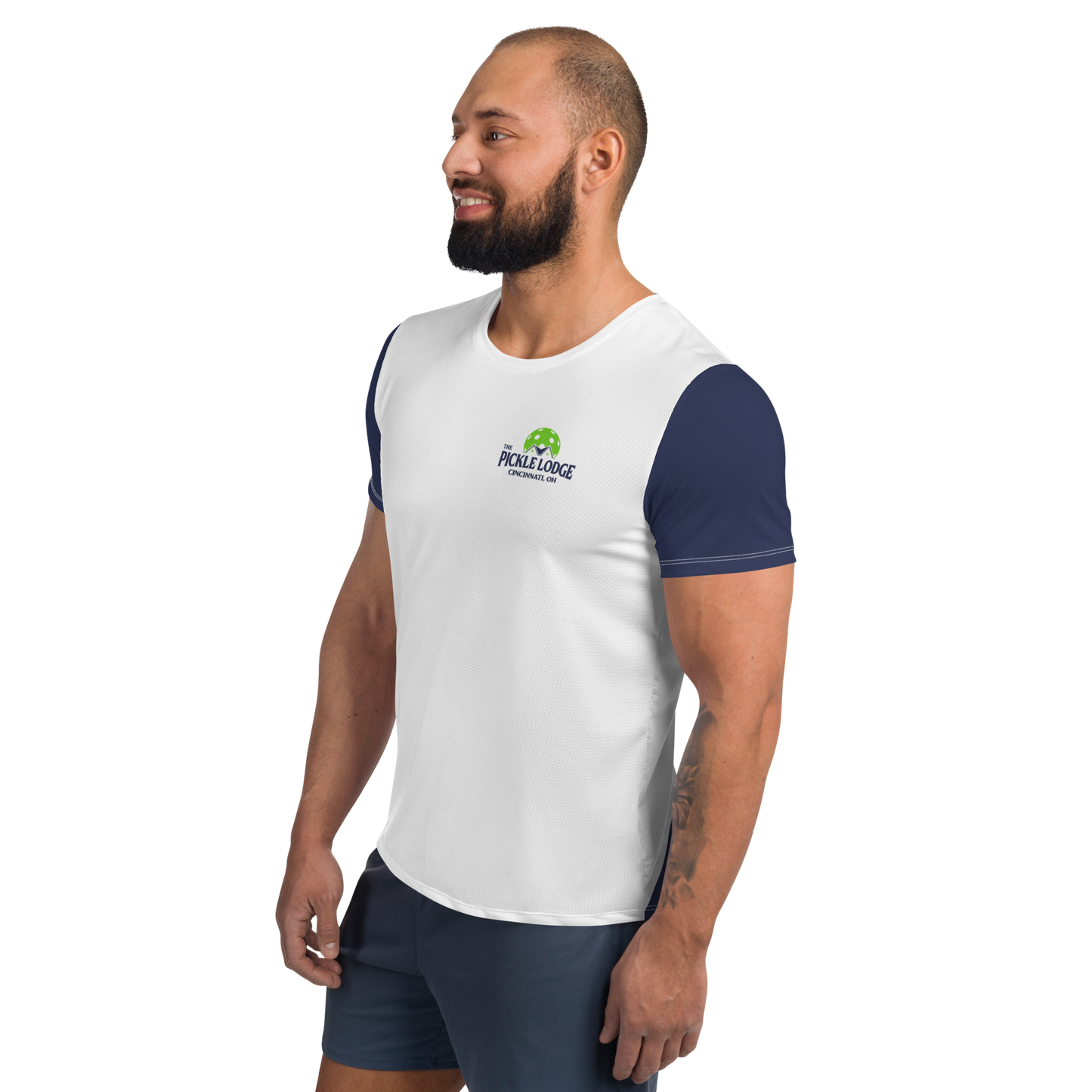 Men's Athletic T-Shirt (Power Lines)