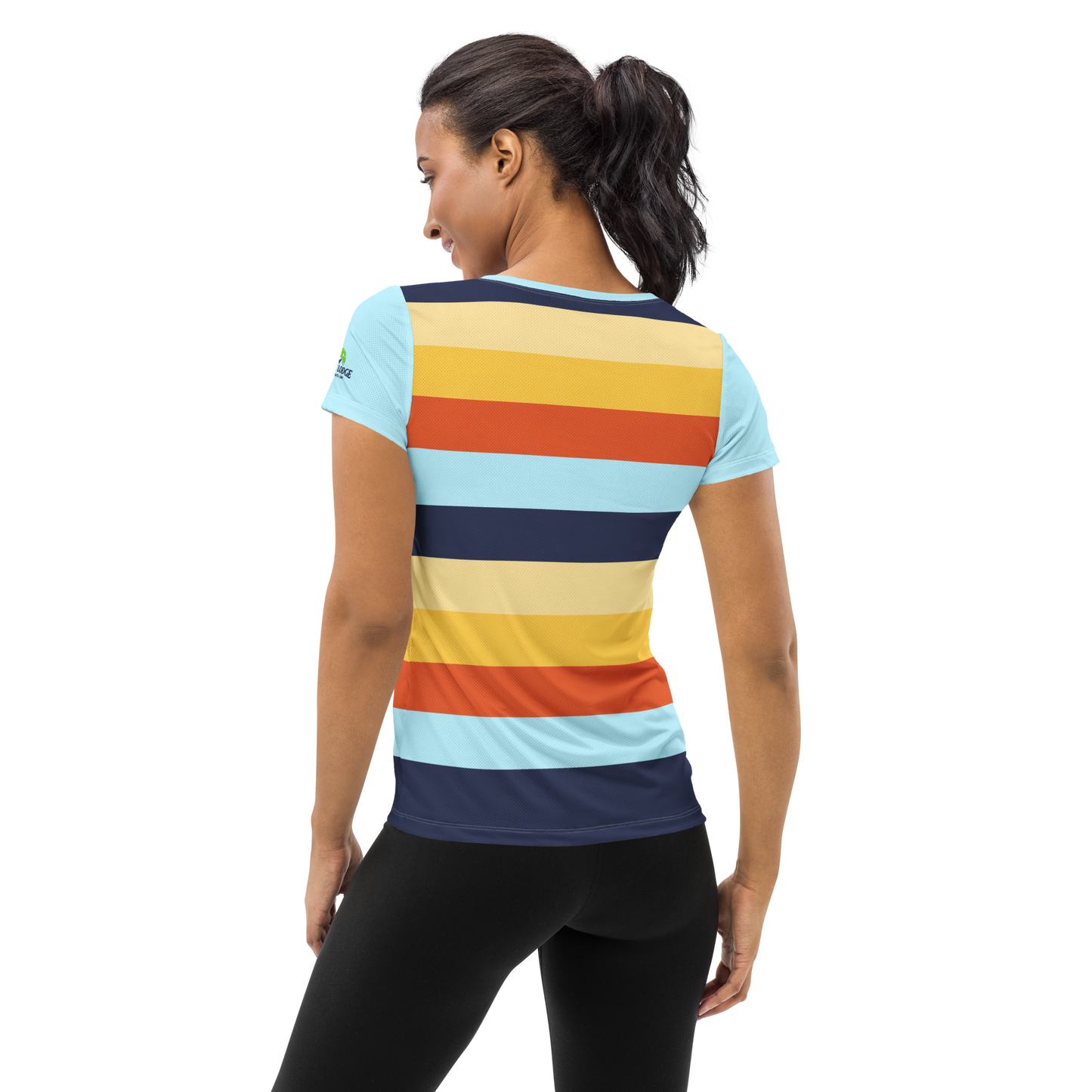 Women's Athletic T-Shirt (Horizon Lines)