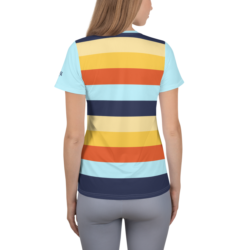 Women's Athletic T-Shirt (Horizon Lines)