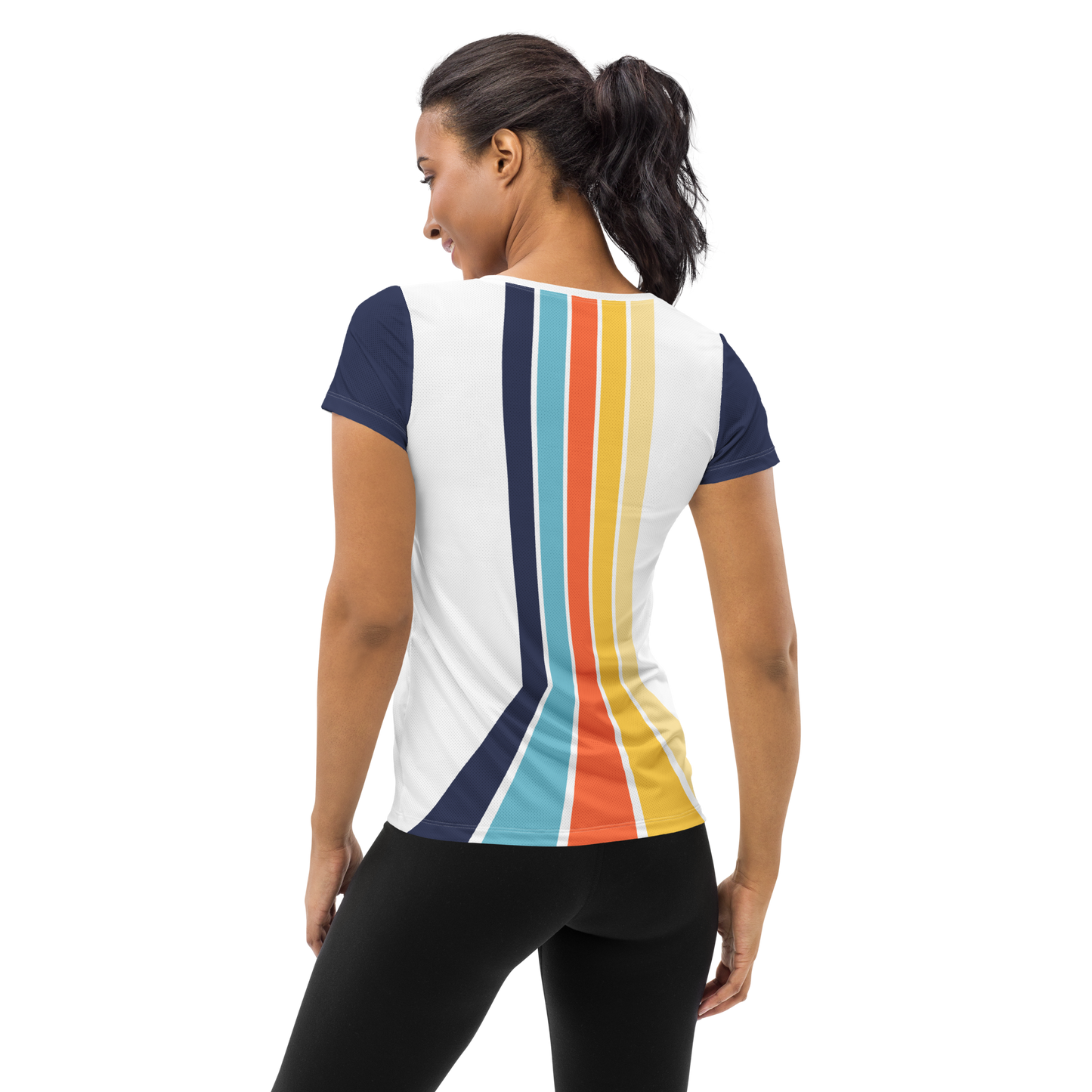 Women's Athletic T-Shirt (Power Lines)