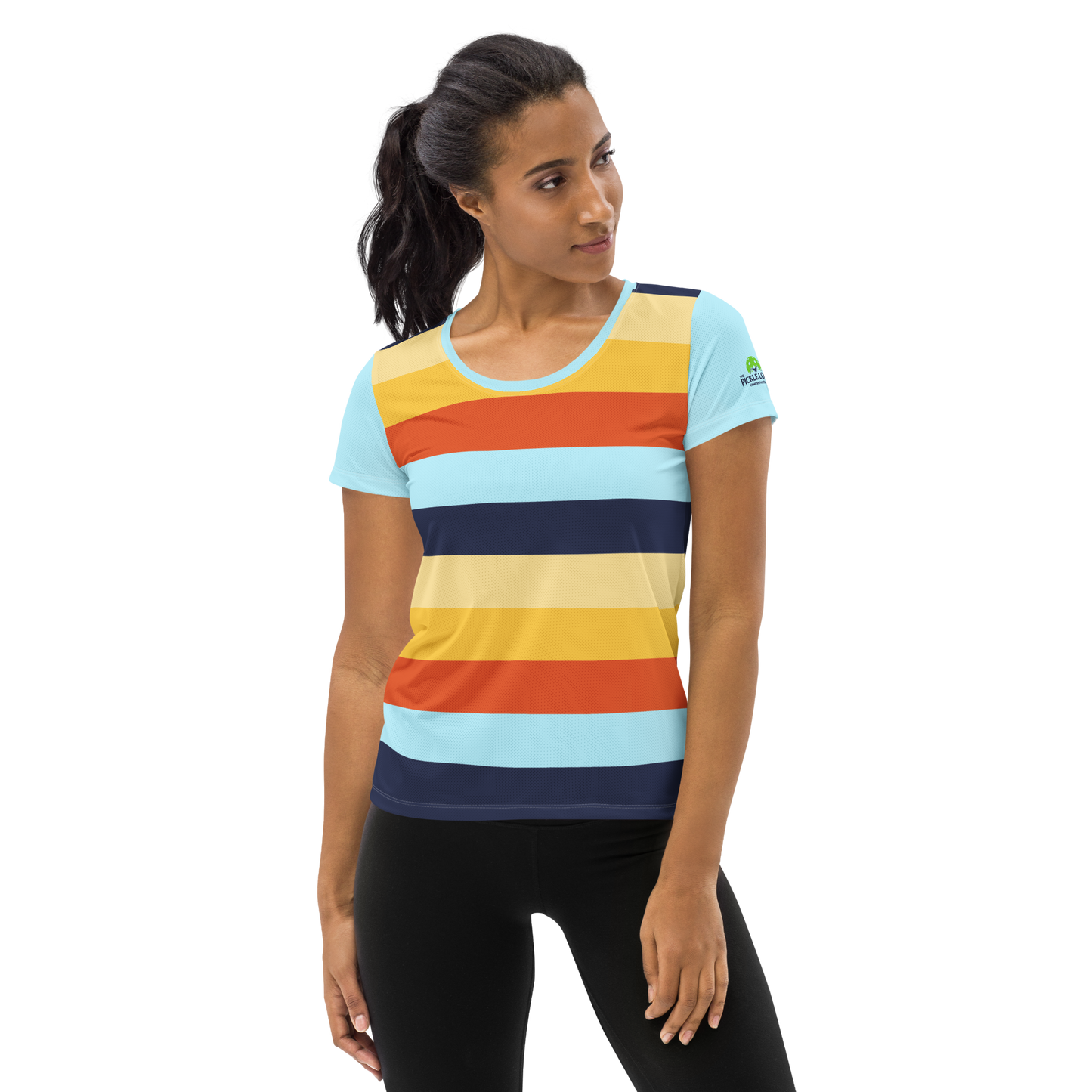 Women's Athletic T-Shirt (Horizon Lines)