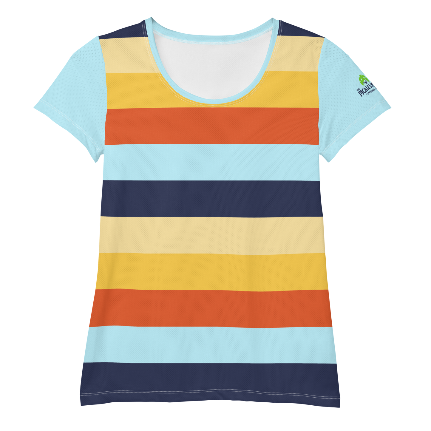 Women's Athletic T-Shirt (Horizon Lines)