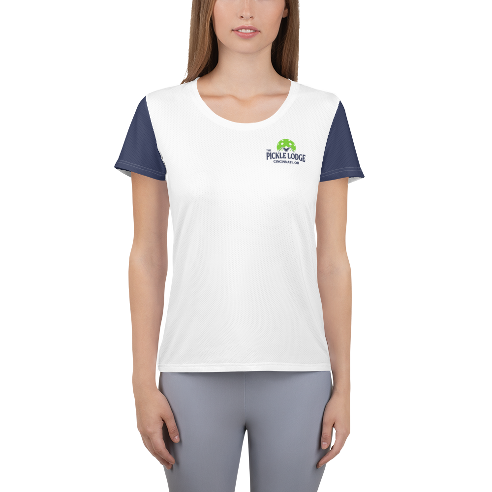 Women's Athletic T-Shirt (Power Lines)