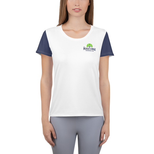 Women's Athletic T-Shirt (Power Lines)