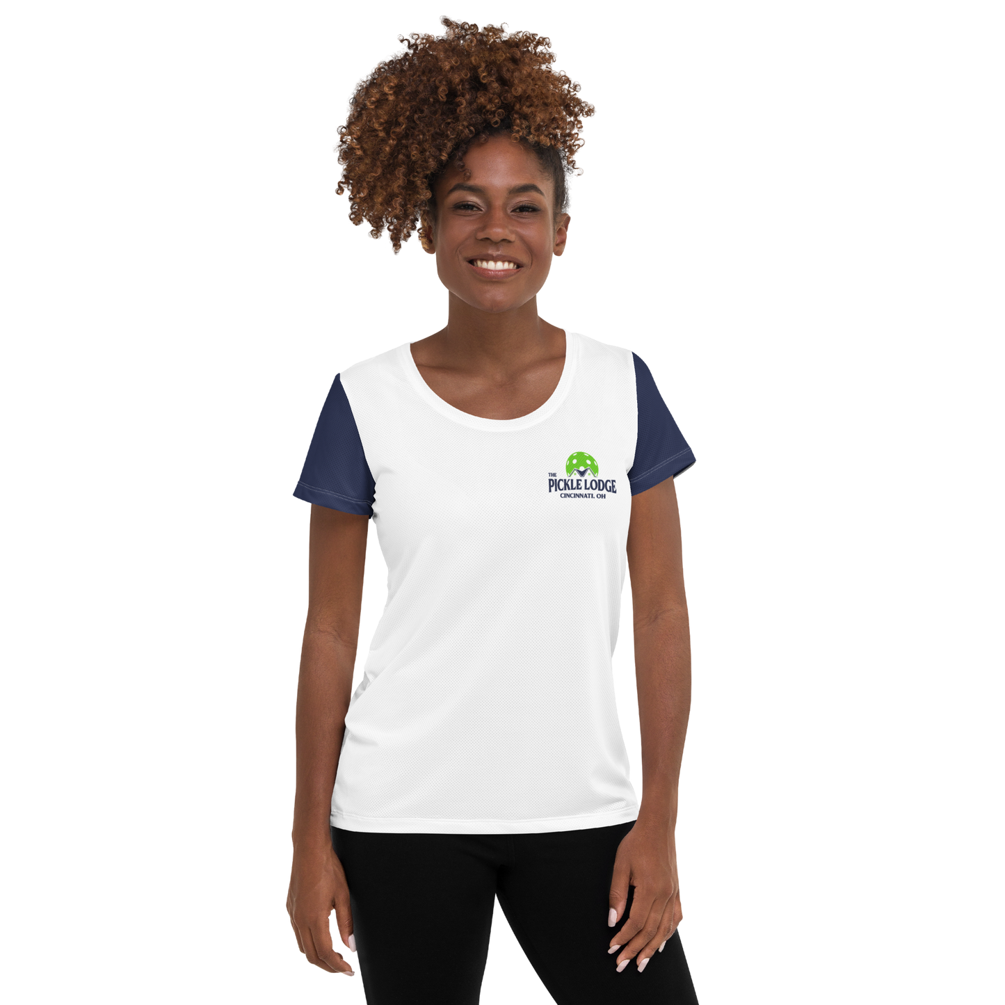 Women's Athletic T-Shirt (Power Lines)