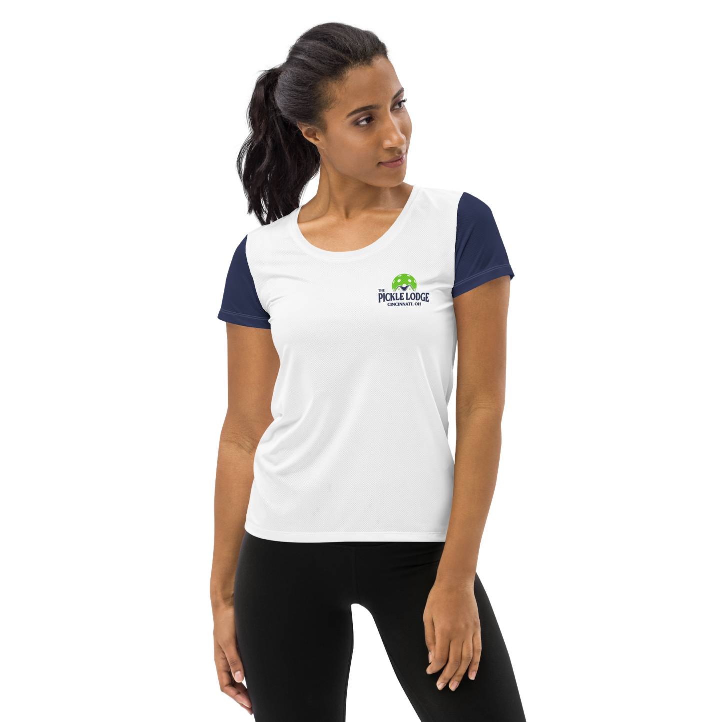 Women's Athletic T-Shirt (Power Lines)