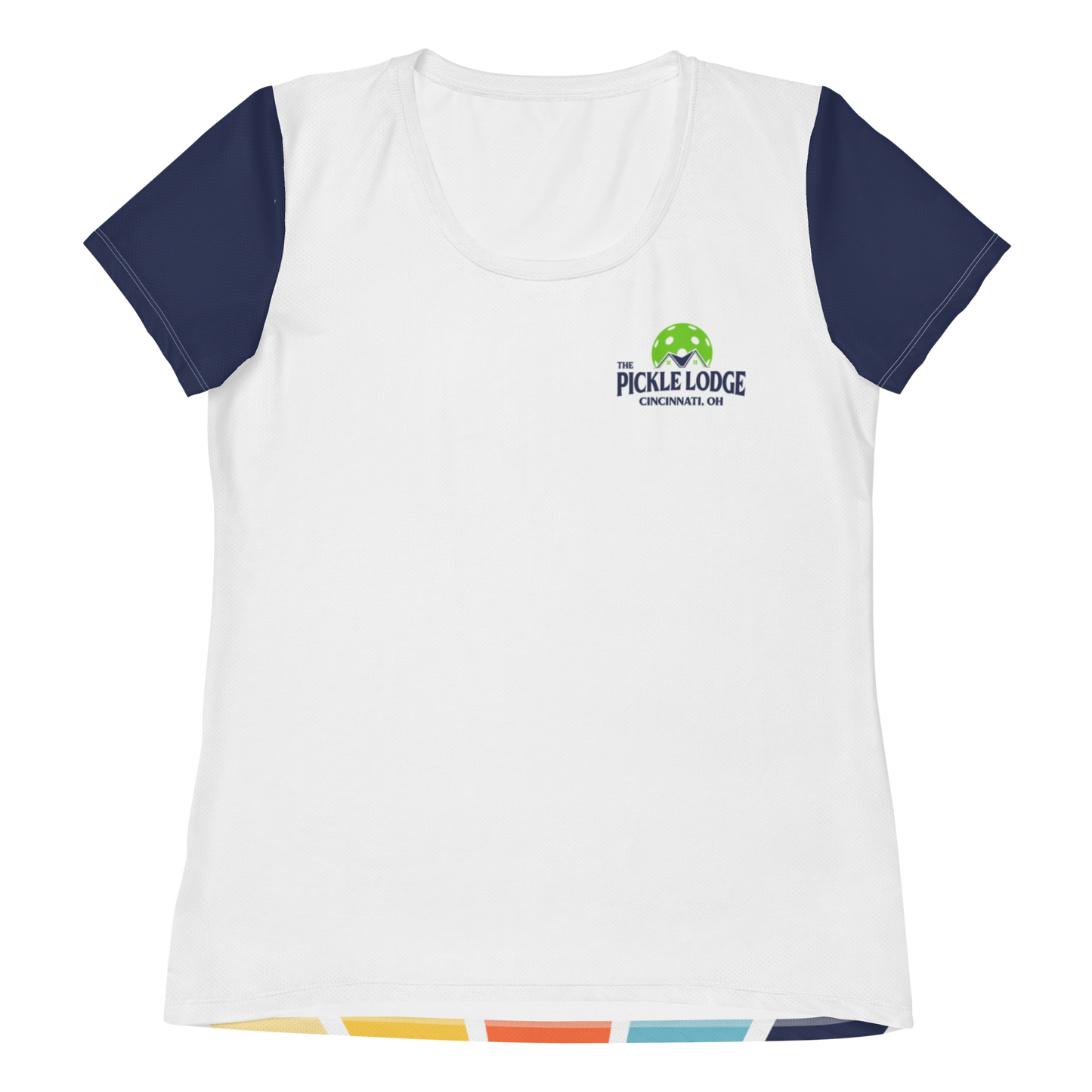 Women's Athletic T-Shirt (Power Lines)