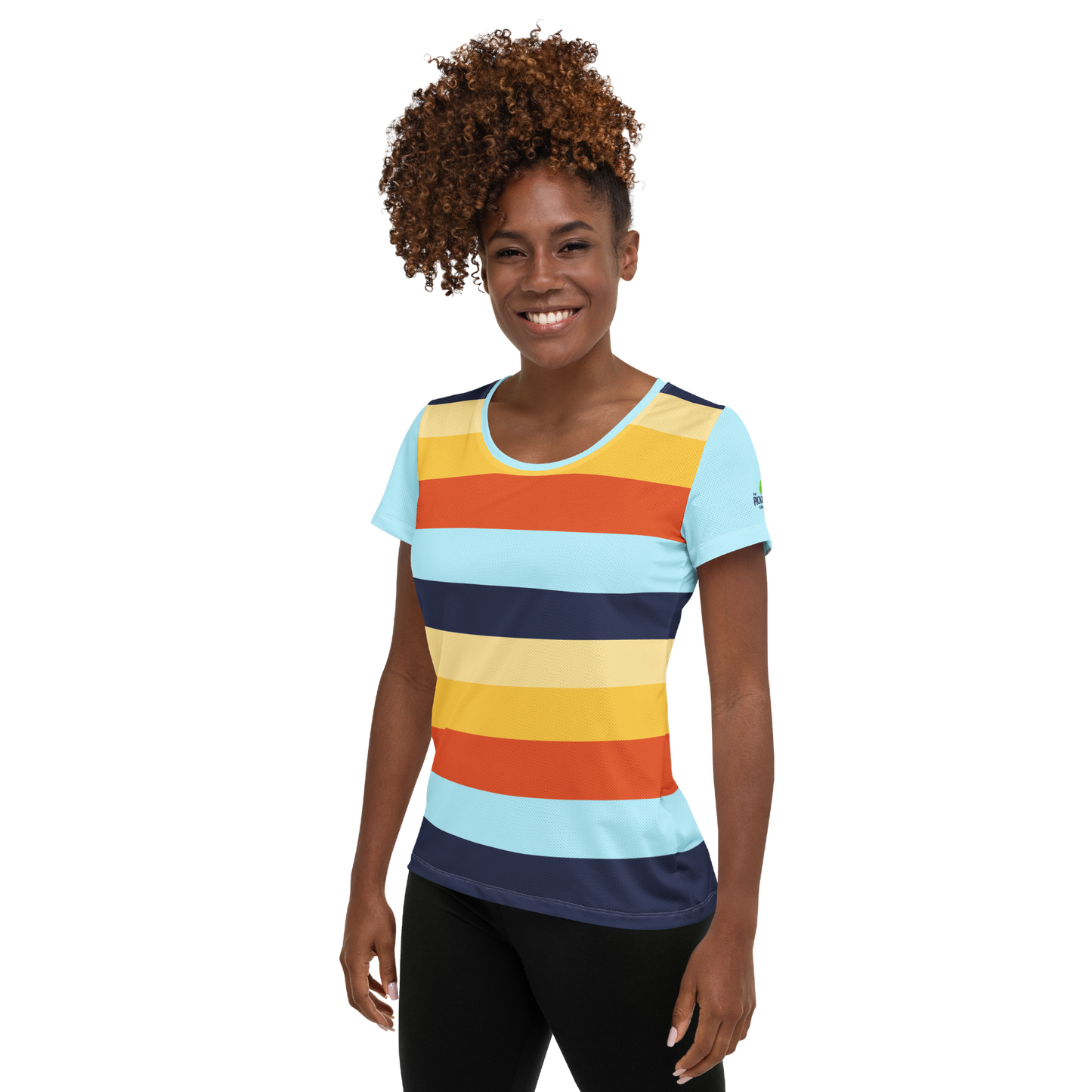 Women's Athletic T-Shirt (Horizon Lines)