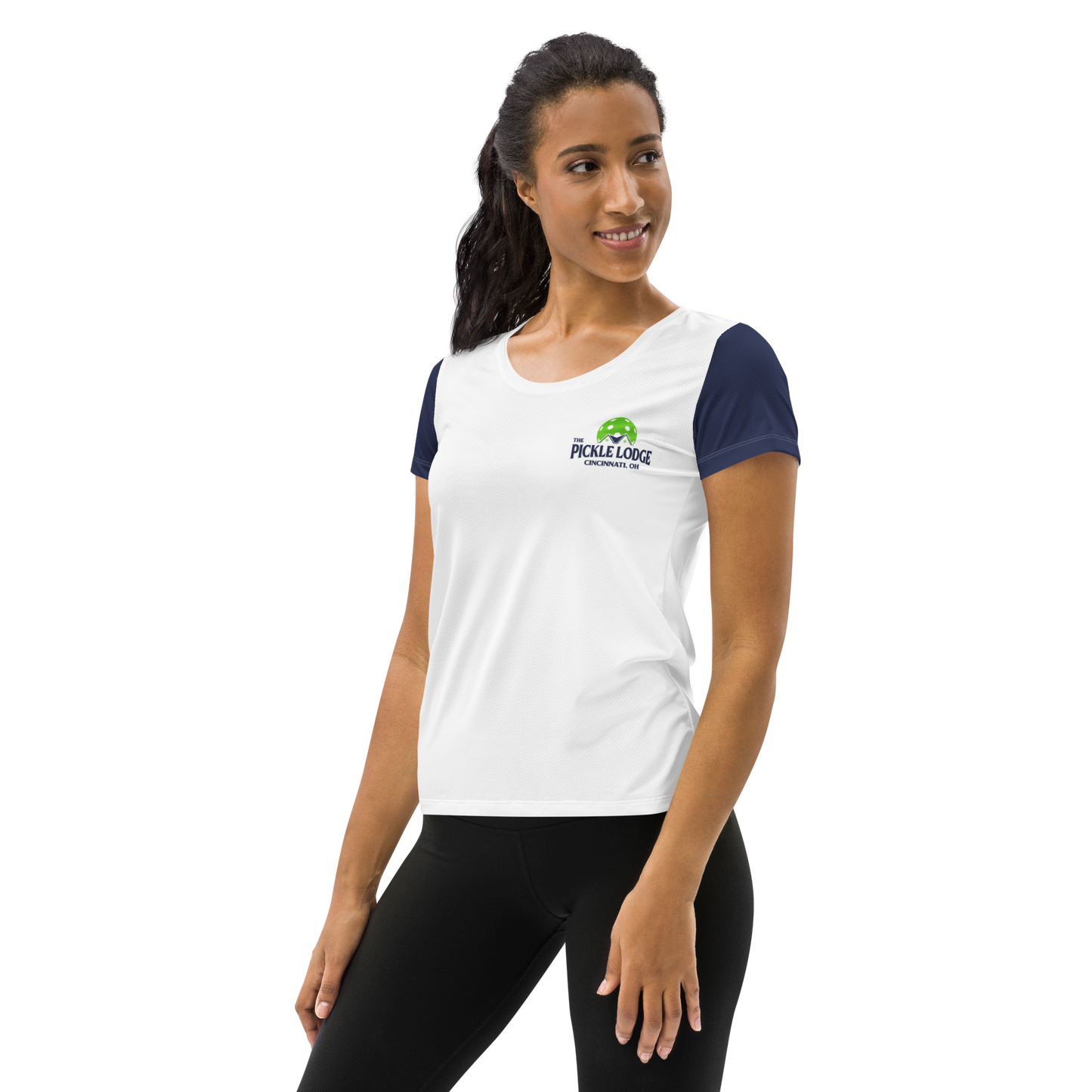 Women's Athletic T-Shirt (Power Lines)