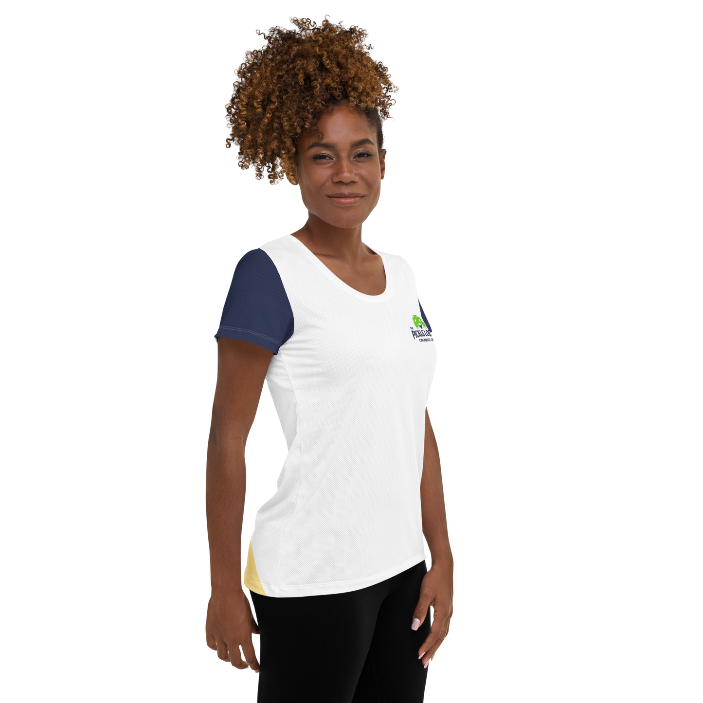 Women's Athletic T-Shirt (Power Lines)