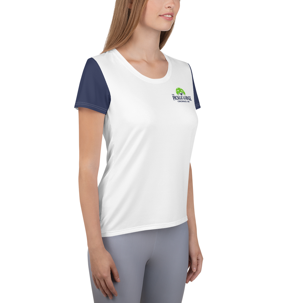 Women's Athletic T-Shirt (Power Lines)