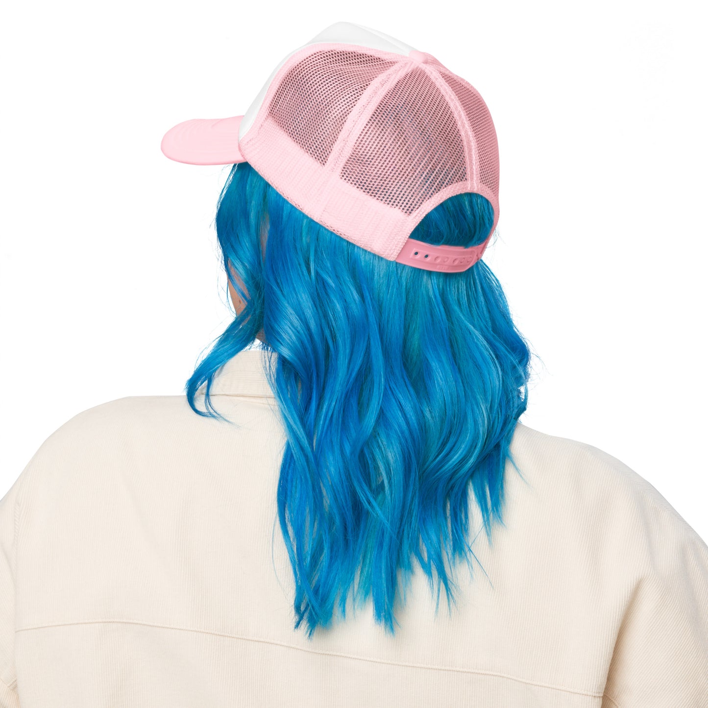 Foam Trucker Hat (White with Accent Colors)