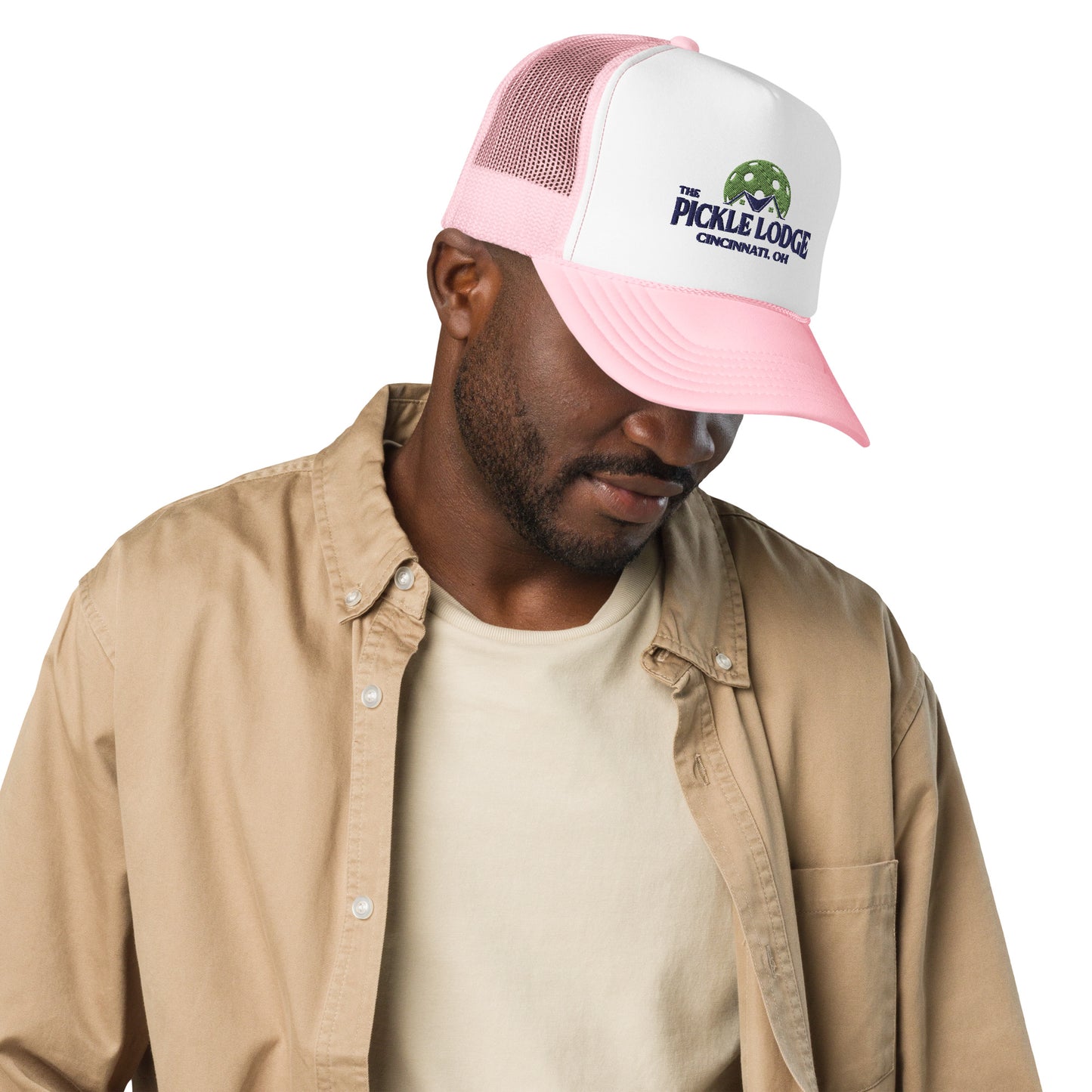 Foam Trucker Hat (White with Accent Colors)