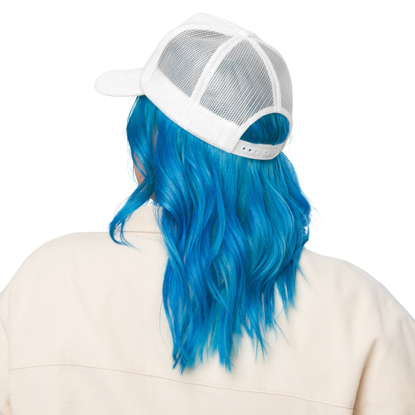 Foam Trucker Hat (White with Accent Colors)